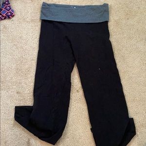Black and gray sweat pants